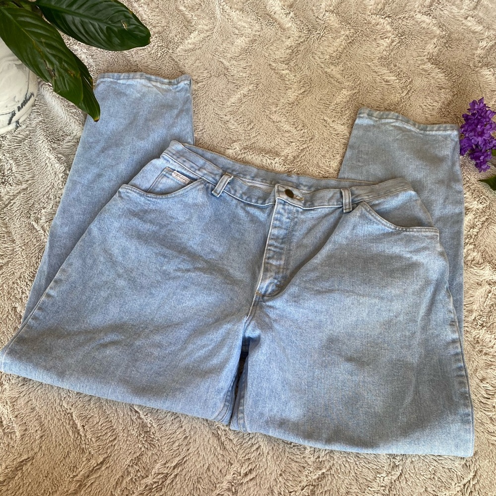 Vintage Wrangler Light Washed Mom Jeans Size 16/32